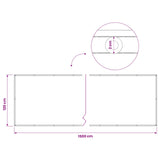 Schermo di Privacy per Balcone 1,2 x 15 m