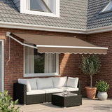 Tenda da Sole Tortora 3 x 2 m Poliestere e Metallo
