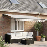 Tenda retrattile Grigio chiaro e bianco 3 x 2,5 m