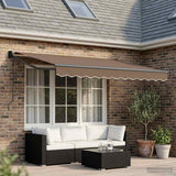 Tenda da Sole Tortora 3 x 2 m Poliestere e Metallo