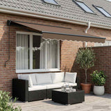 Tenda retrattile manuale Tortora 3 x 2 m Poliestere e Alluminio