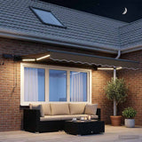 Cornice per Tenda Manuale con LED Tortora 3 x 2 m