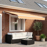 Tenda retrattile Sabbia 3,5 x 2 m Poliestere e Alluminio