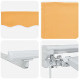 Cornice per Tenda Manuale con LED Sabbia 3 x 2 m