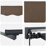 Cornice per Tenda Manuale con LED Tortora 3 x 2 m