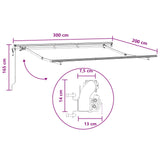 Tenda Retrattile Sabbia 3 x 2 m Tessuto