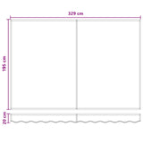Tenda retrattile Tortora 3,5 x 2 m Poliestere e Alluminio