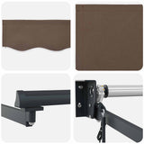 Tenda da Sole Tortora 3,5 x 2 m Poliestere e Metallo