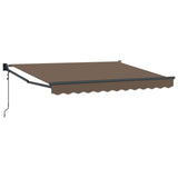 Tenda da Sole Tortora 3,5 x 2 m Poliestere e Metallo