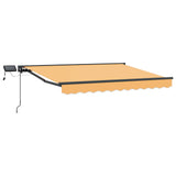 Cornice per Tenda Manuale con LED Sabbia 3,5 x 2 m