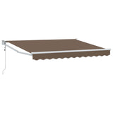 Tenda retrattile Tortora 4 x 2 m Poliestere e Metallo