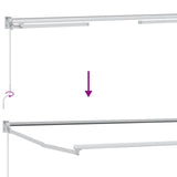 Tenda retrattile manuale con LED Tortora