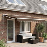 Tenda retrattile Tortora 4 x 2 m Poliestere e Alluminio