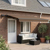Cornice per Tenda Manuale con LED Tortora 4,5  3,5 m