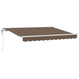 Tenda Retrattile Tortora 4 x 2 m Tessuto