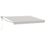 Tettuccio Elettrico Retrattile Grigio chiaro e bianco 3 x 2,5 m