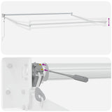 Tettuccio Elettrico Retrattile Grigio chiaro e bianco 3 x 2,5 m