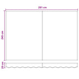 Tenda retrattile Grigio chiaro e bianco 3 x 2,5 m