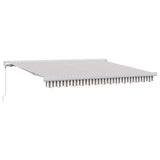 Tenda Retrattile Grigio chiaro e bianco 300 x 250 cm