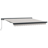 Tenda Retrattile Grigio chiaro e bianco 300 x 250 cm