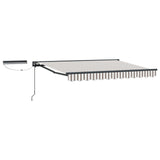 Tettuccio Elettrico Retrattile Grigio chiaro e bianco 3 x 2,5 m