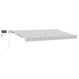 Tenda Retrattile Grigio chiaro e bianco 350 x 250 cm