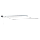 Tenda Retrattile Grigio chiaro e bianco 350 x 250 cm