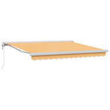 Tenda da Sole Sabbia 350 x 250 cm Poliestere e Alluminio