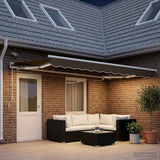 Tessuto per Tenda Tortora 450  350 cm Poliestere