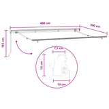 Tenda retrattile Sabbia 400  300 cm Poliestere e Alluminio