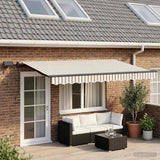 Tenda retrattile Grigio chiaro e bianco 450  300 cm