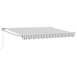 Tenda retrattile Grigio chiaro e bianco 4  3 m