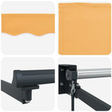 Tenda retrattile Sabbia 4  3 m 100% Poliestere e Alluminio