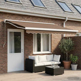 Tenda retrattile Tortora 500  300 cm Tessuto e Metallo