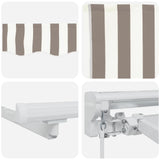 Cornice per Tenda Manuale con LED 4  3 m