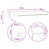 Cornice per Tenda Manuale con LED Sabbia 4  3 m