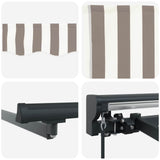 Cornice per Tenda Manuale con LED 4  3 m