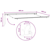 Tenda retrattile Sabbia 400  350 cm Poliestere e Alluminio