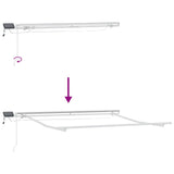 Tenda Retrattile Grigio chiaro e bianco 450  300 cm