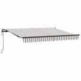 Tenda Retrattile Grigio chiaro e bianco 450  300 cm