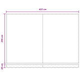Tenda retrattile Grigio chiaro e bianco 4,5  3 m
