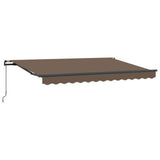 Tenda retrattile Tortora 450  350 cm Poliestere e Alluminio