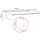 Tenda retrattile Tortora 450  350 cm Poliestere e Alluminio
