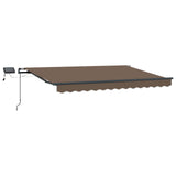 Tenda retrattile Tortora 450  350 cm Tessuto e Alluminio