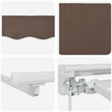 Tenda retrattile manuale Tortora 4,5  3,5 m