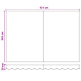 Tenda retrattile manuale Tortora 4,5  3,5 m