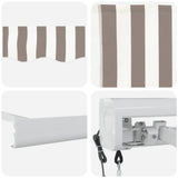 Tenda da Sole Grigio chiaro e bianco 500  300 cm