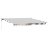 Tenda da Sole Grigio chiaro e bianco 500  300 cm