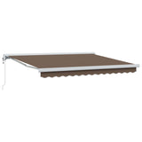 Tenda retrattile Tortora 500  300 cm Tessuto e Metallo