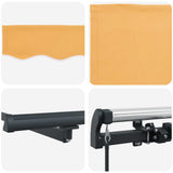 Tenda Retrattile Sabbia 600  350 cm Poliestere e Acciaio